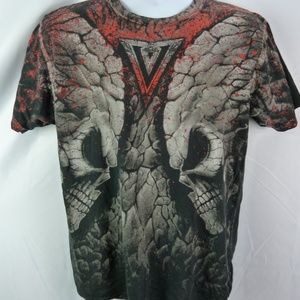 Vindication Brand T-shirt with Skulls size Large